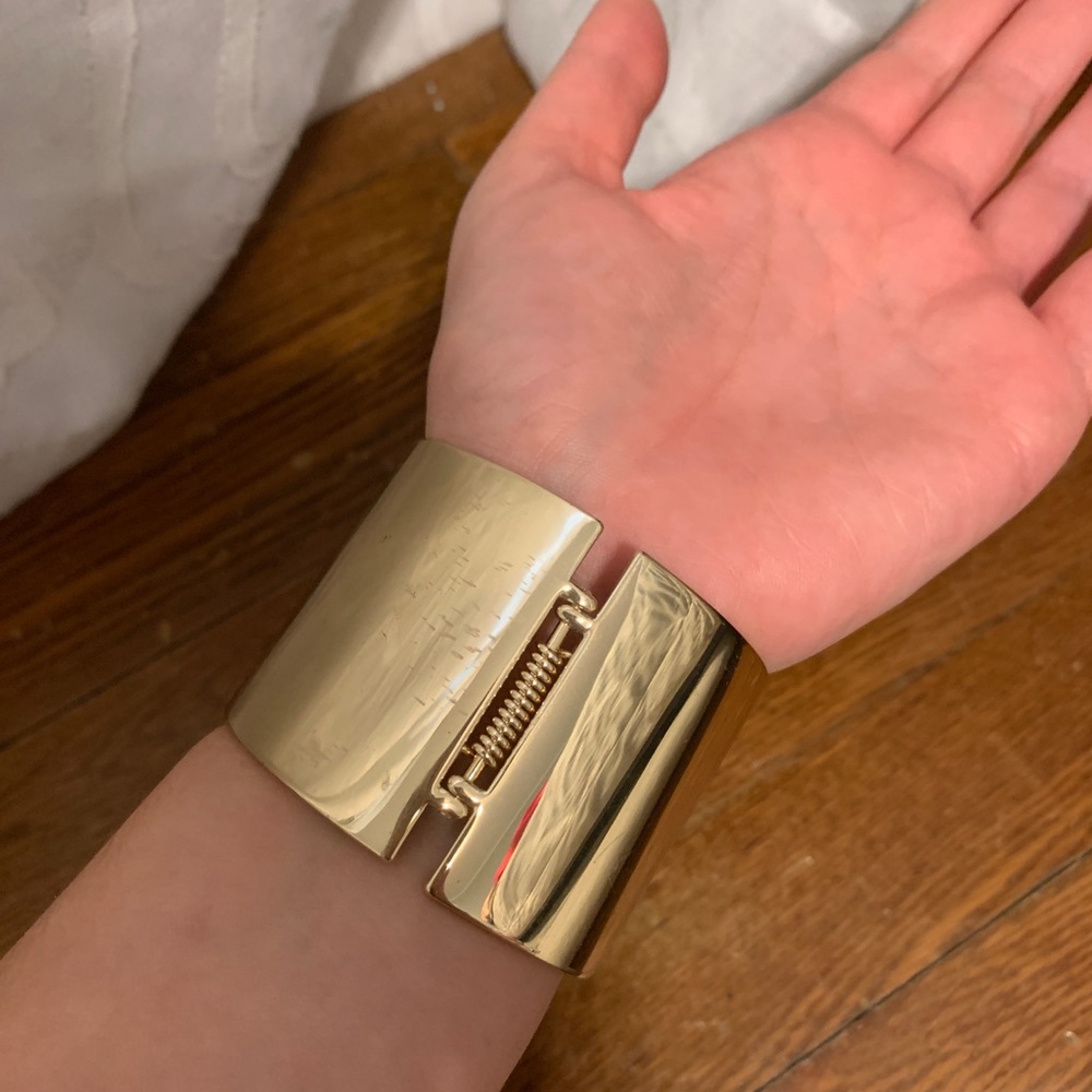 Gold Cuff Bracelet - Picture 2 of 2
